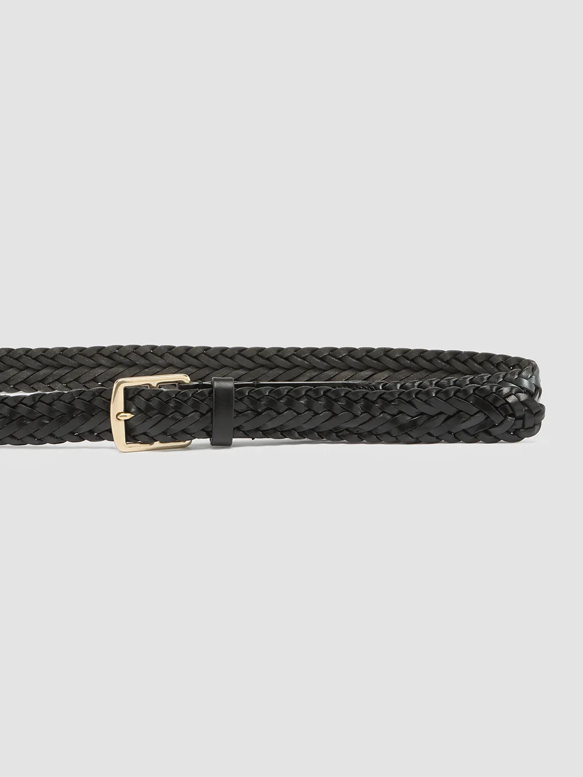 OC STRIP 054 - Black Leather Belt,Women