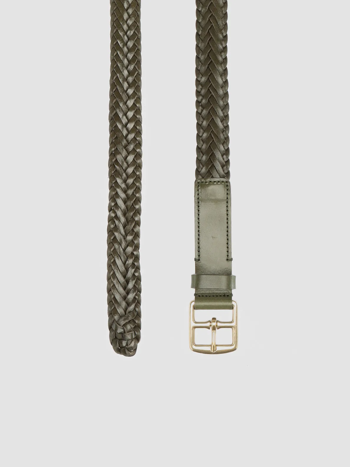 OC STRIP 054 - Green Leather Belt,Men