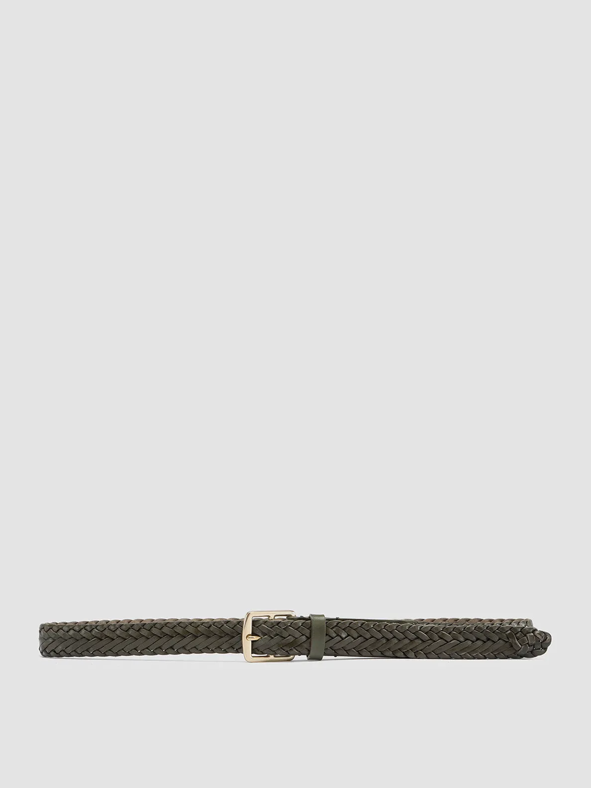 OC STRIP 054 - Green Leather Belt,Women