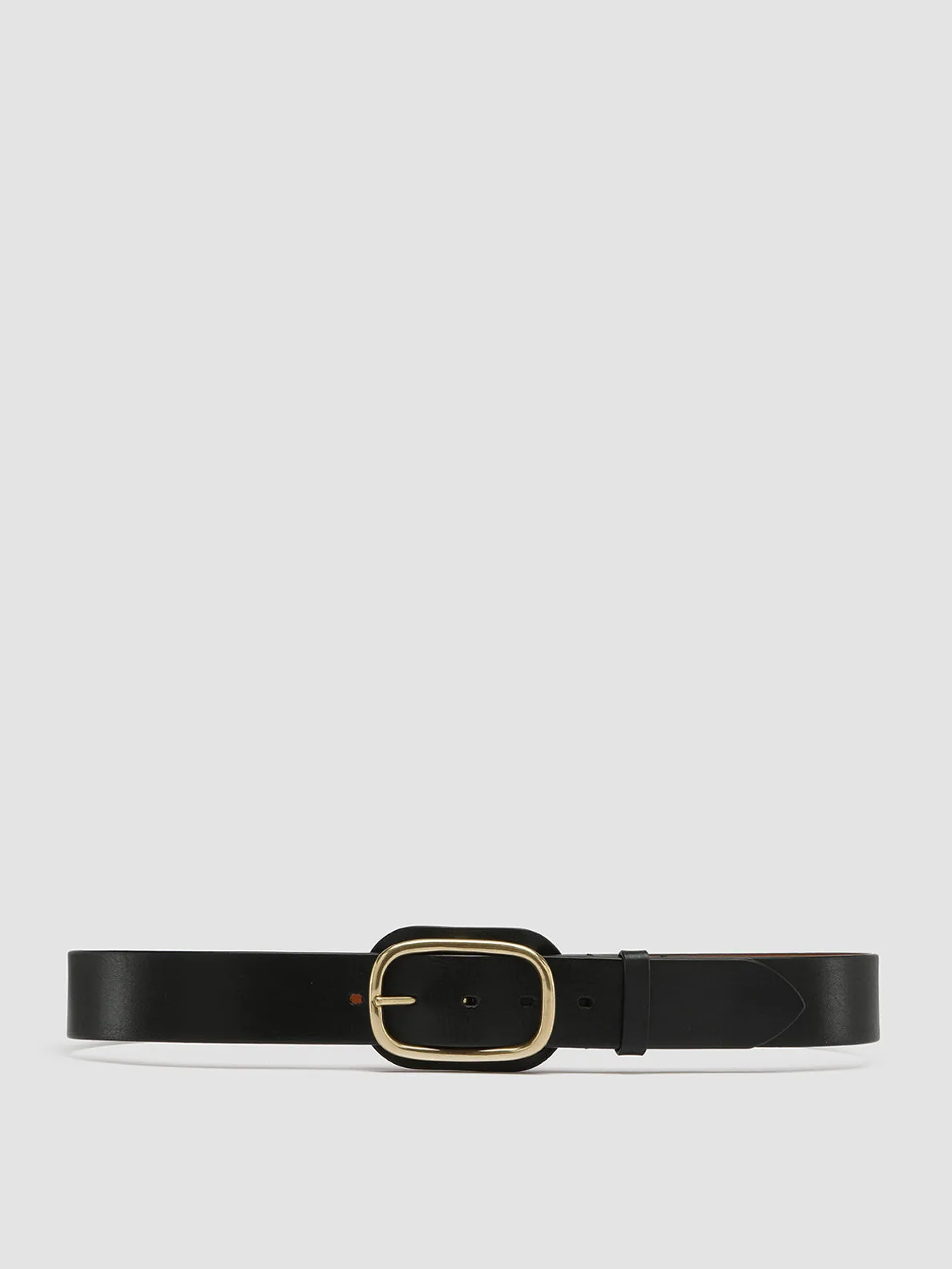 OC STRIP 058 - Black Leather belt,Women