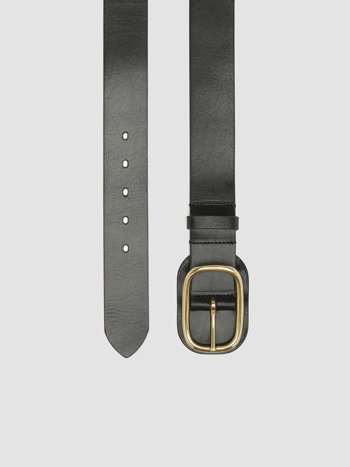 OC STRIP 058 - Black Leather belt,Women