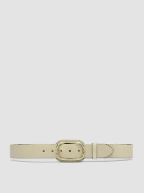 OC STRIP 058 - Ivory Leather belt,Women