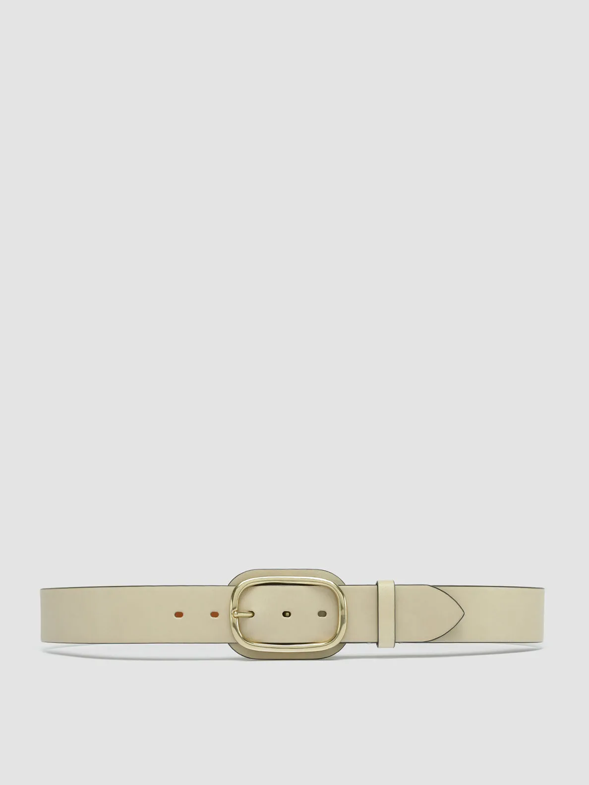 OC STRIP 058 - Ivory Leather belt,Women