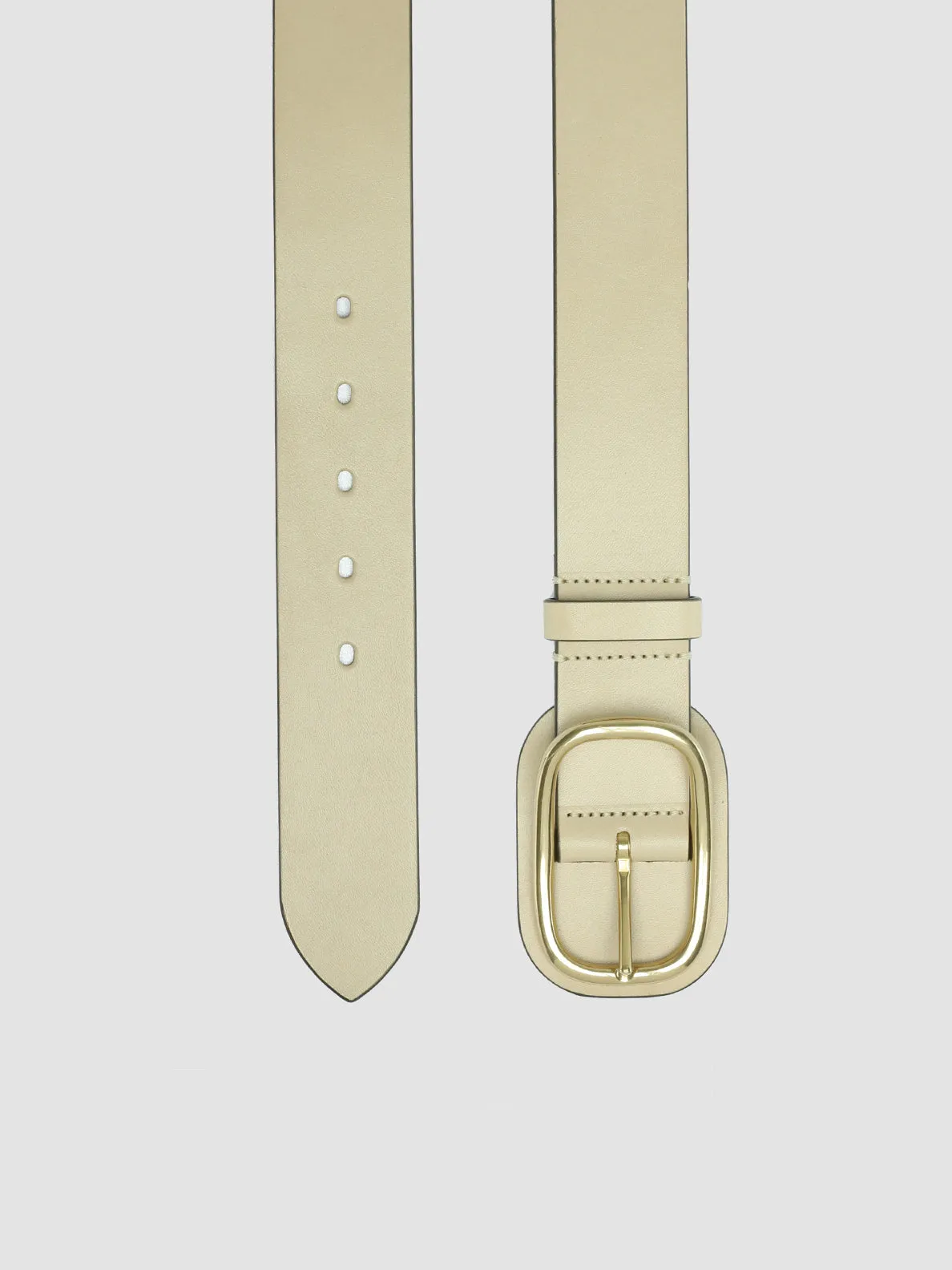 OC STRIP 058 - Ivory Leather belt,Women