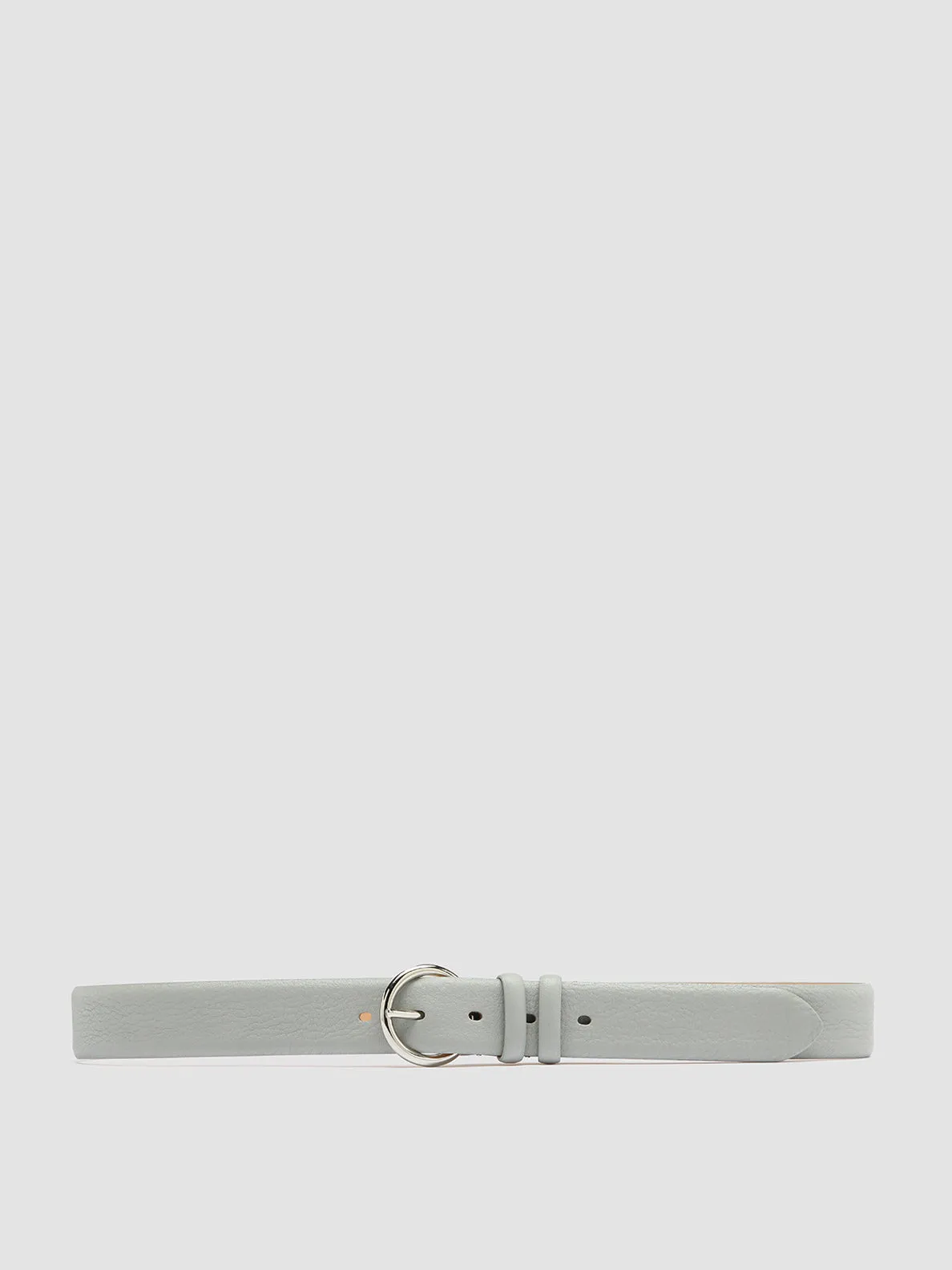 OC STRIP 065 - Grey Leather Belt,Women