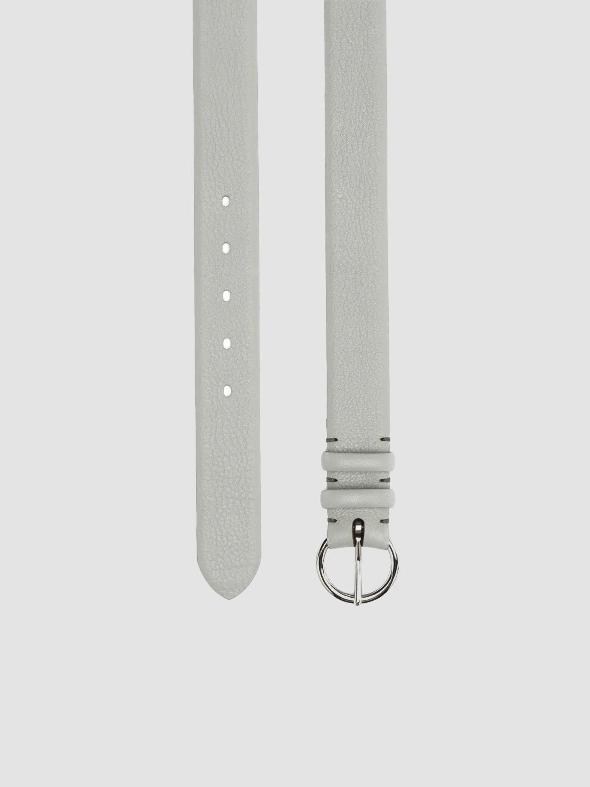 OC STRIP 065 - Grey Leather Belt,Women