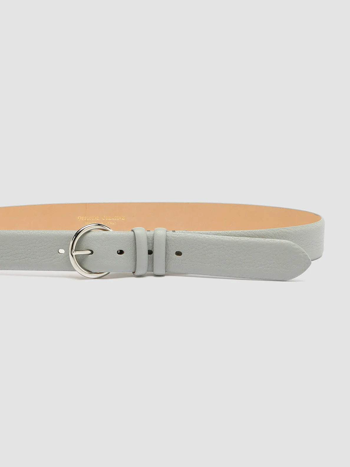 OC STRIP 065 - Grey Leather Belt,Women