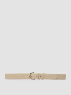 OC STRIP 065 - Ivory Leather Belt,Women