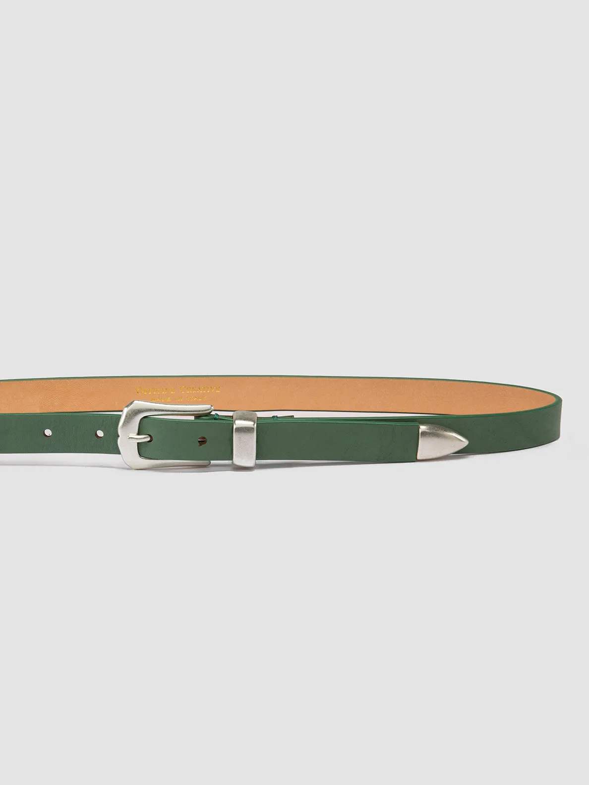 OC STRIP 066 - Green Nappa Leather Belt,Women