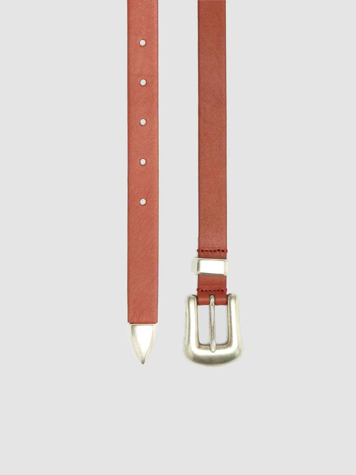 OC STRIP 066 - Red Nappa Leather Belt,Women