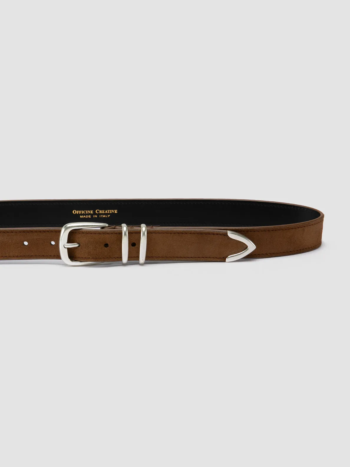 OC STRIP 074 - Brown Suede Belt,Men