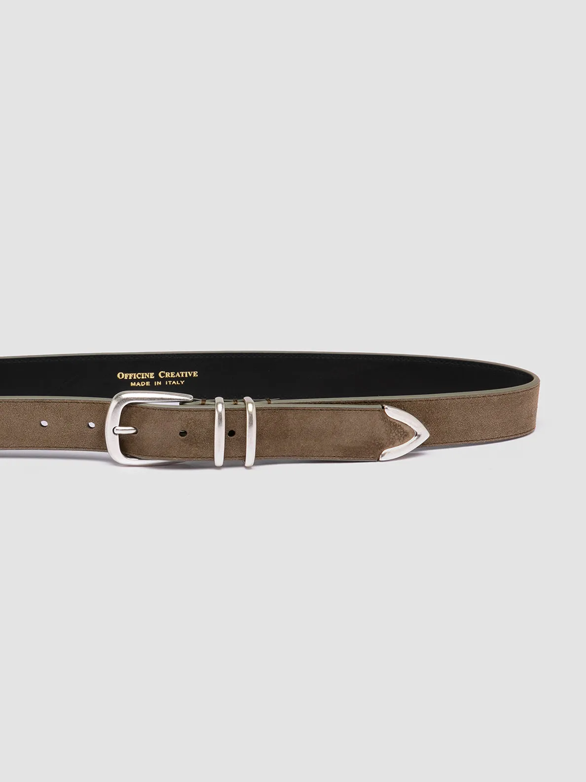OC STRIP 074 - Taupe Suede Belt,Men
