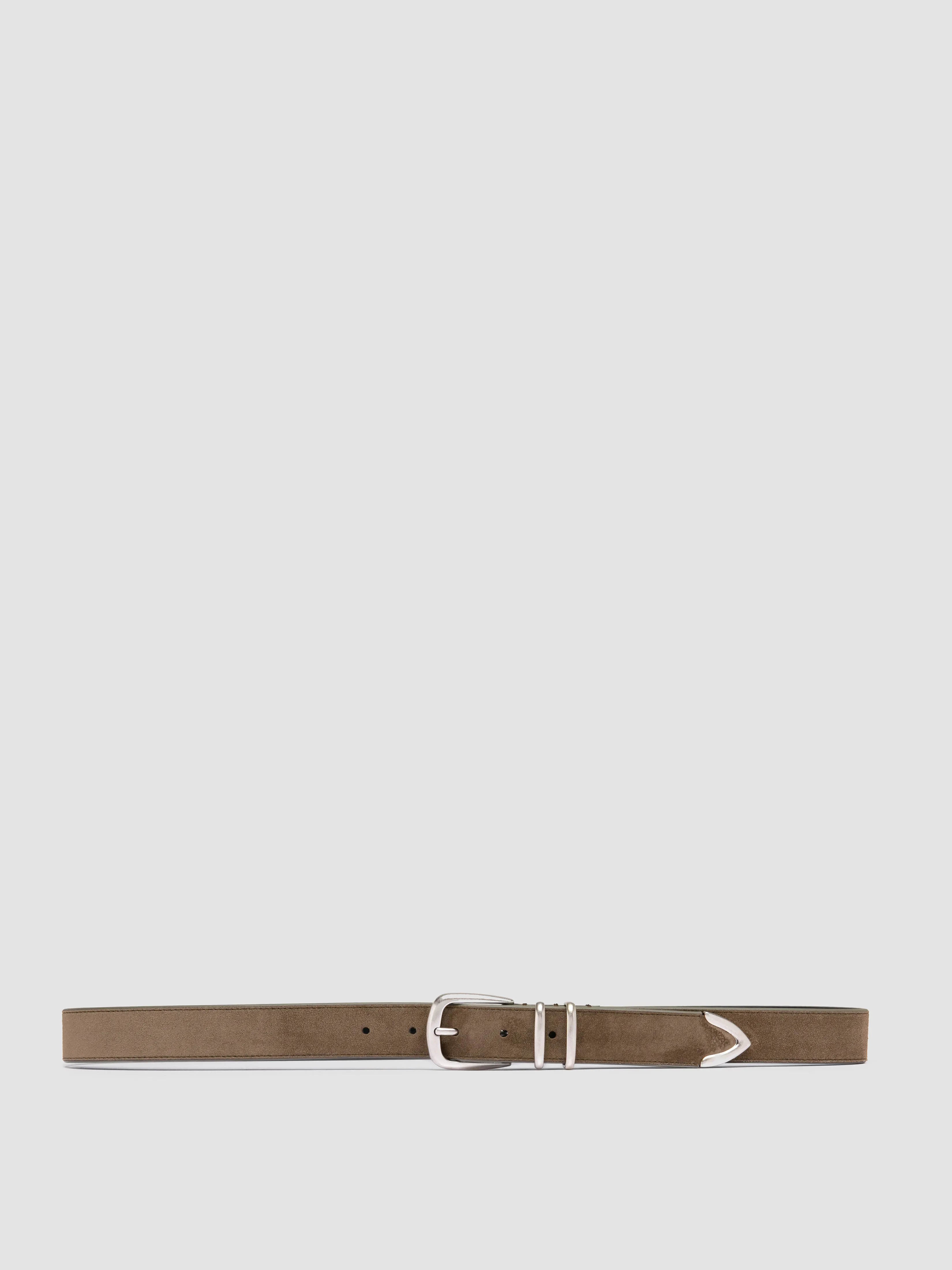 OC STRIP 074 - Taupe Suede Belt,Men