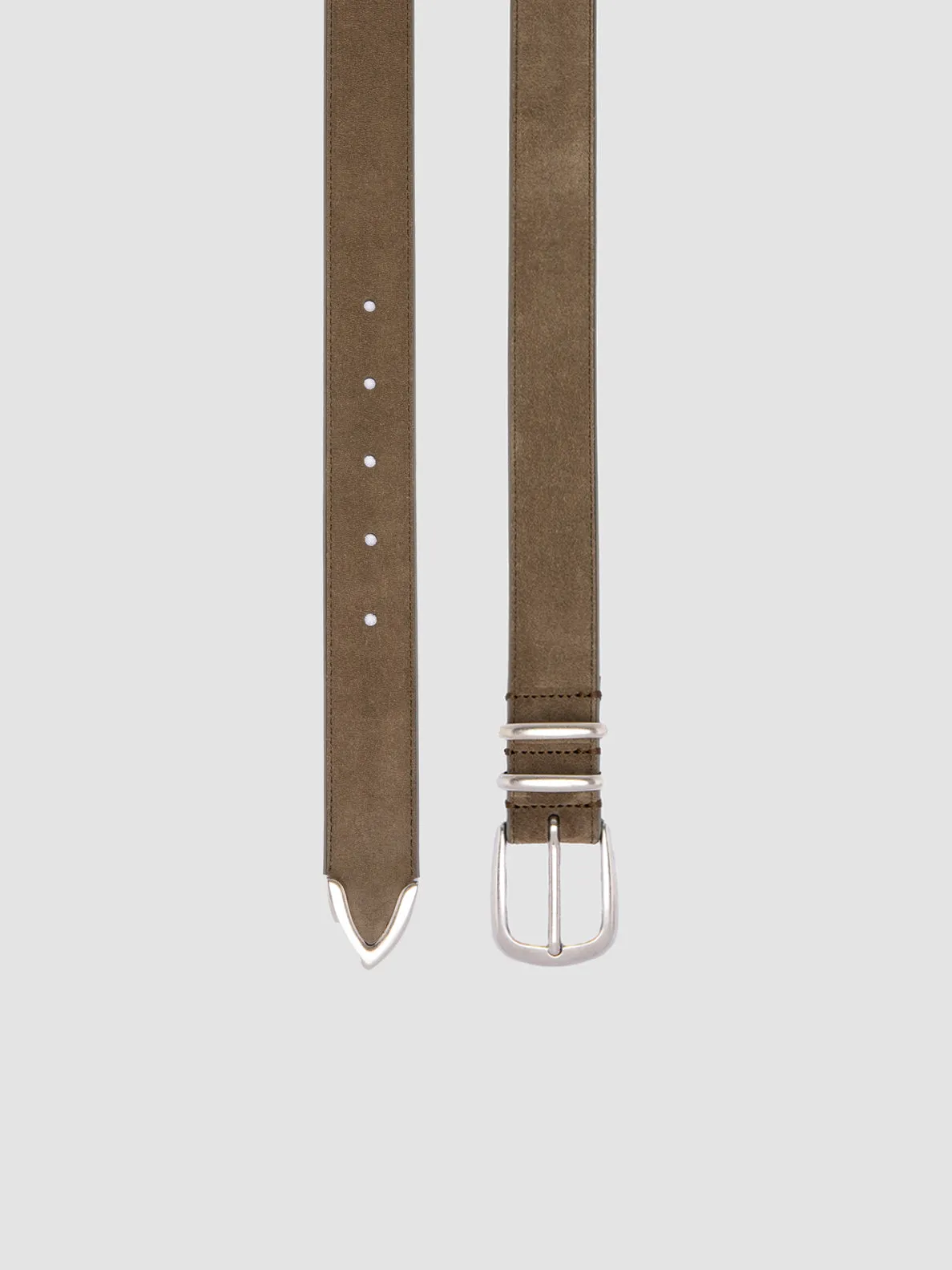 OC STRIP 074 - Taupe Suede Belt,Men