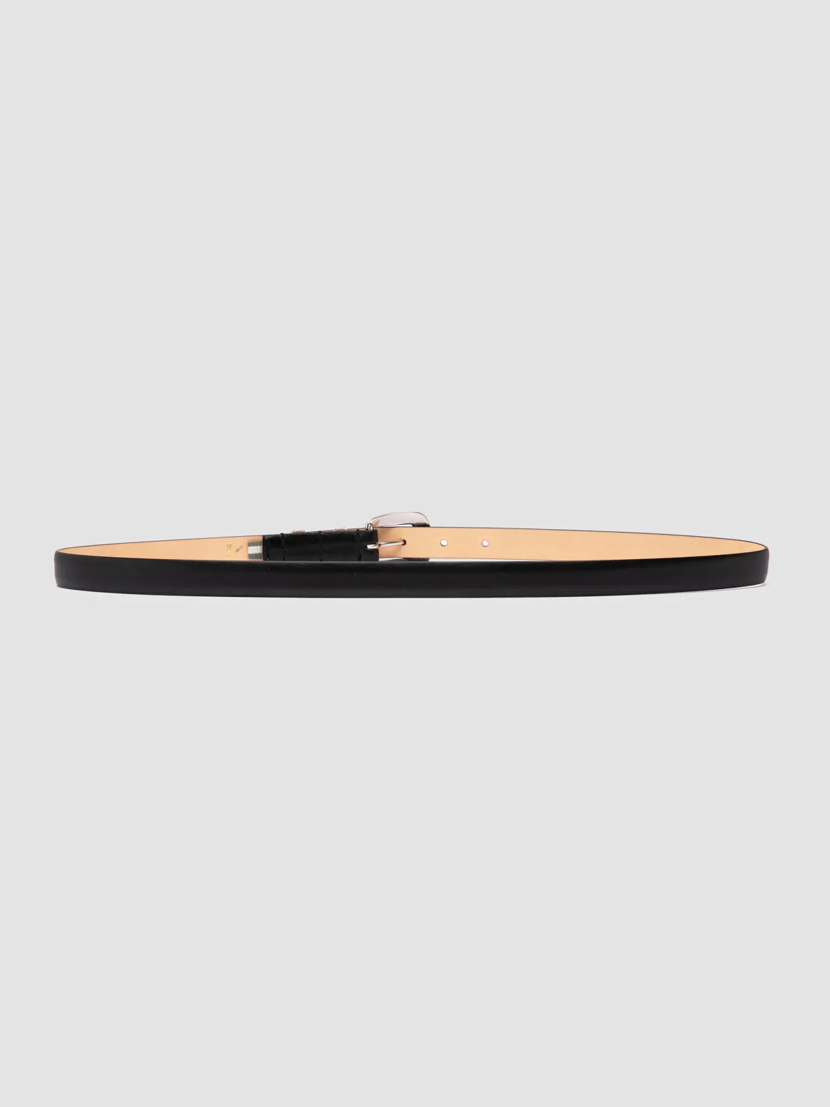 OC STRIP 091 - Black Leather Belt,Women