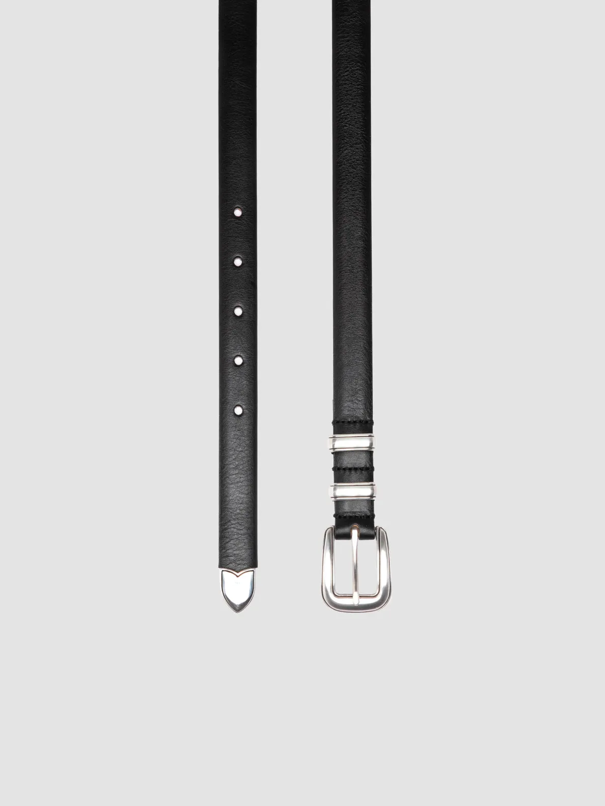 OC STRIP 091 - Black Leather Belt,Women