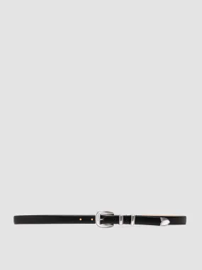 OC STRIP 091 - Black Leather Belt,Women