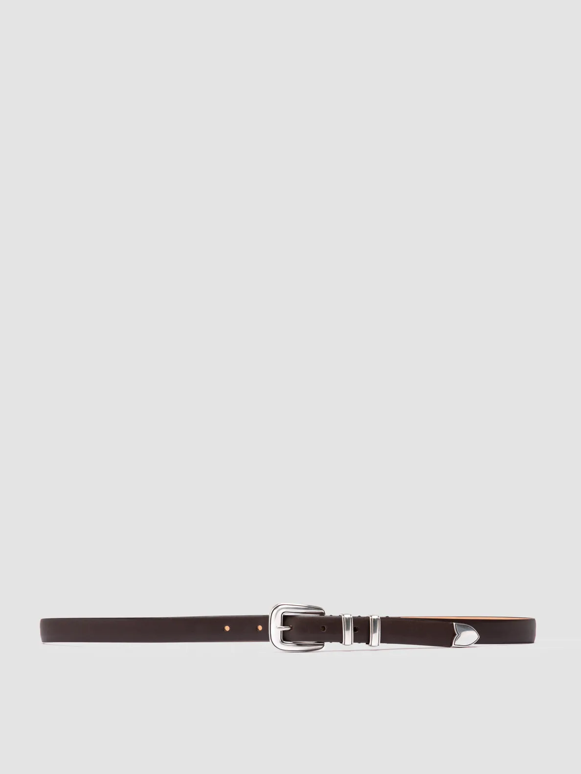 OC STRIP 091 - Brown Leather Belt,Women