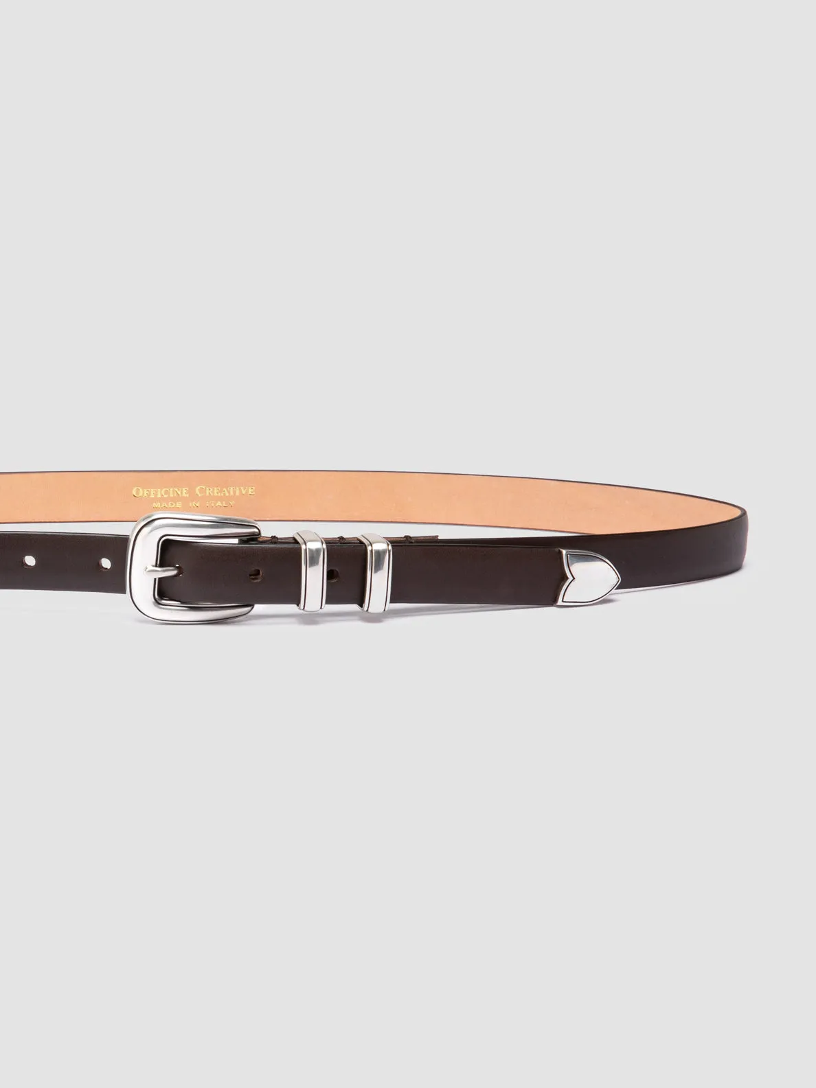 OC STRIP 091 - Brown Leather Belt,Women