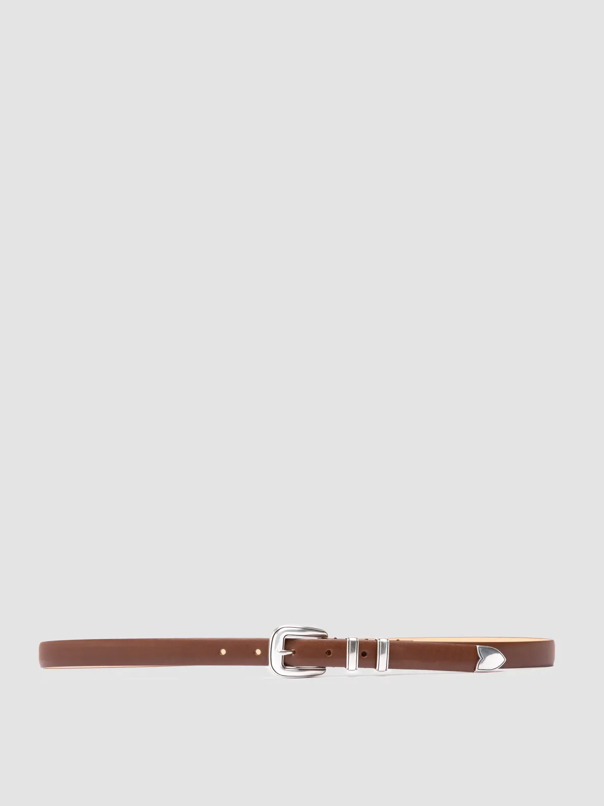 OC STRIP 091 - Brown Leather Belt,Women