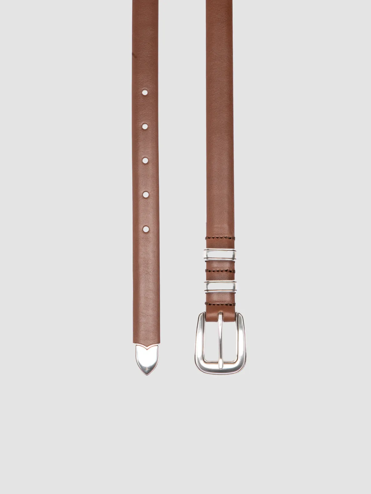 OC STRIP 091 - Brown Leather Belt,Women