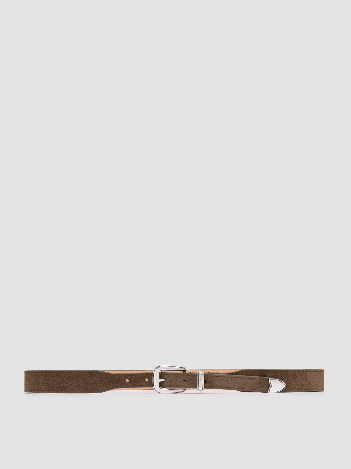 OC STRIP 092 - Green Suede Belt,Women
