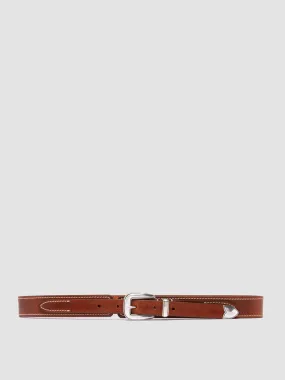 OC STRIP 097 - Brown Leather Belt,Women