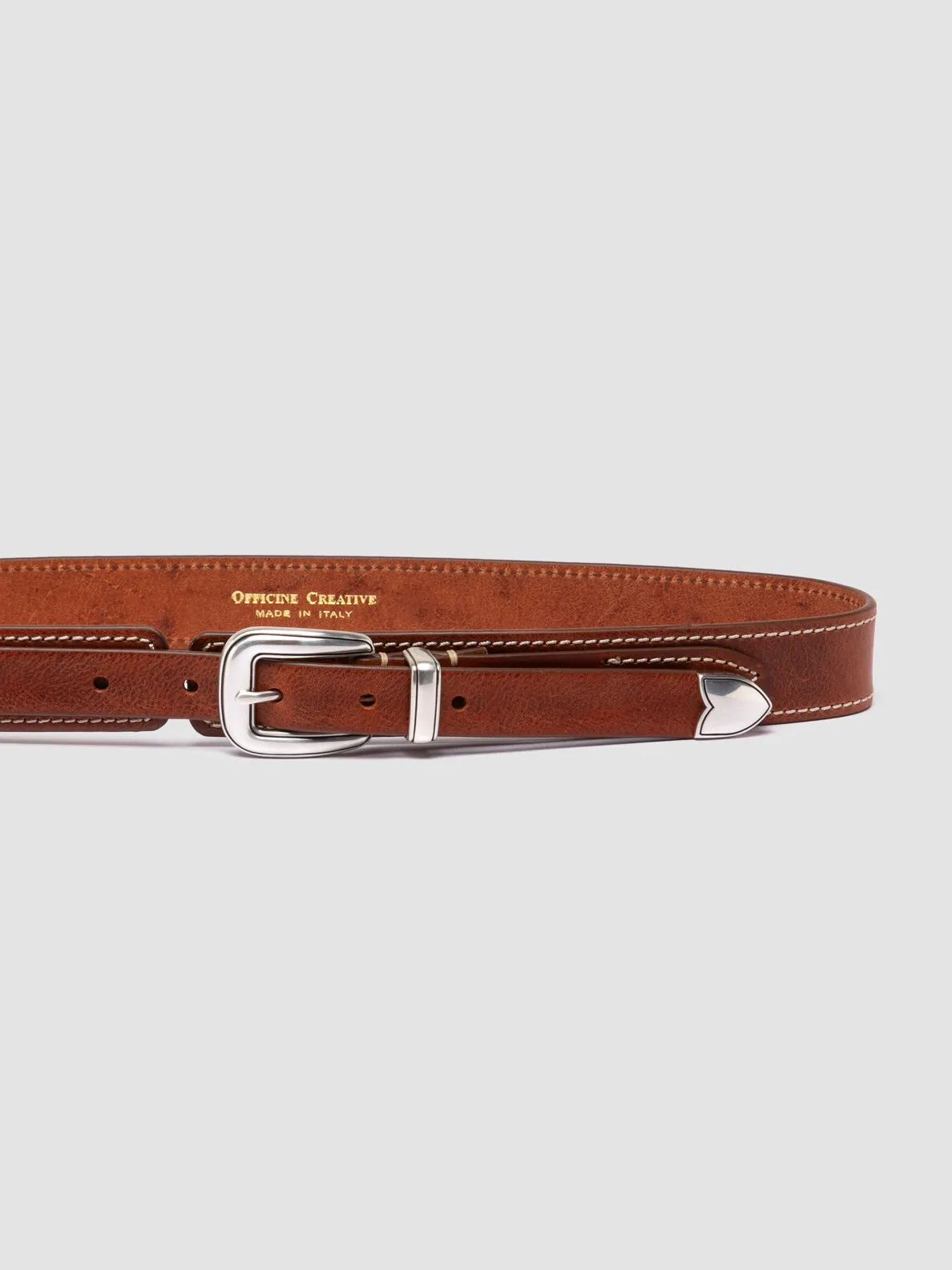 OC STRIP 097 - Brown Leather Belt,Women