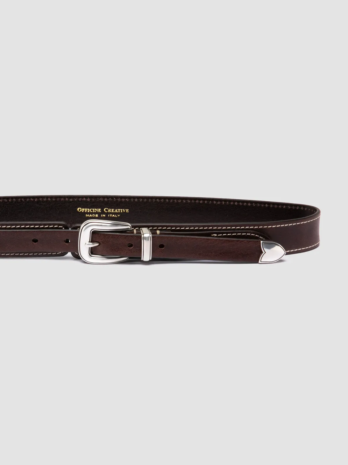 OC STRIP 097 - Brown Leather Belt,Women