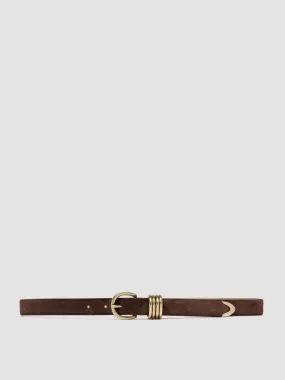 OC STRIP 098 - Brown Suede Belt,Women