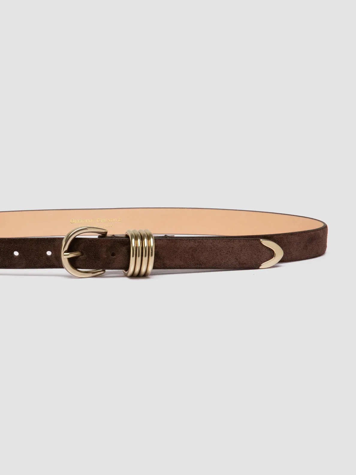 OC STRIP 098 - Brown Suede Belt,Women