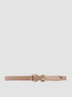 OC STRIP 098 - Taupe Suede Belt,Women