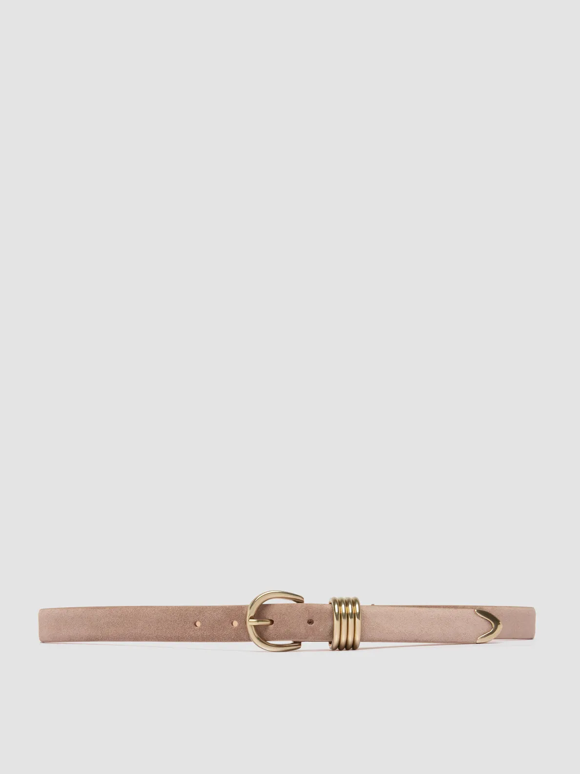 OC STRIP 098 - Taupe Suede Belt,Women