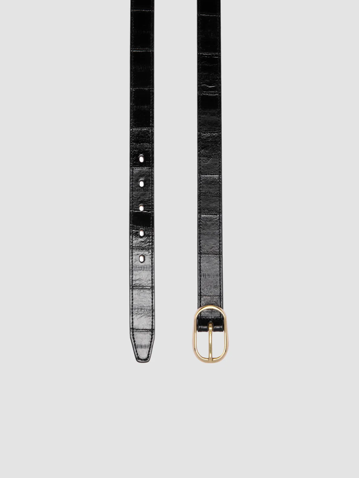 OC STRIP 099 - Black Leather Belt,Women