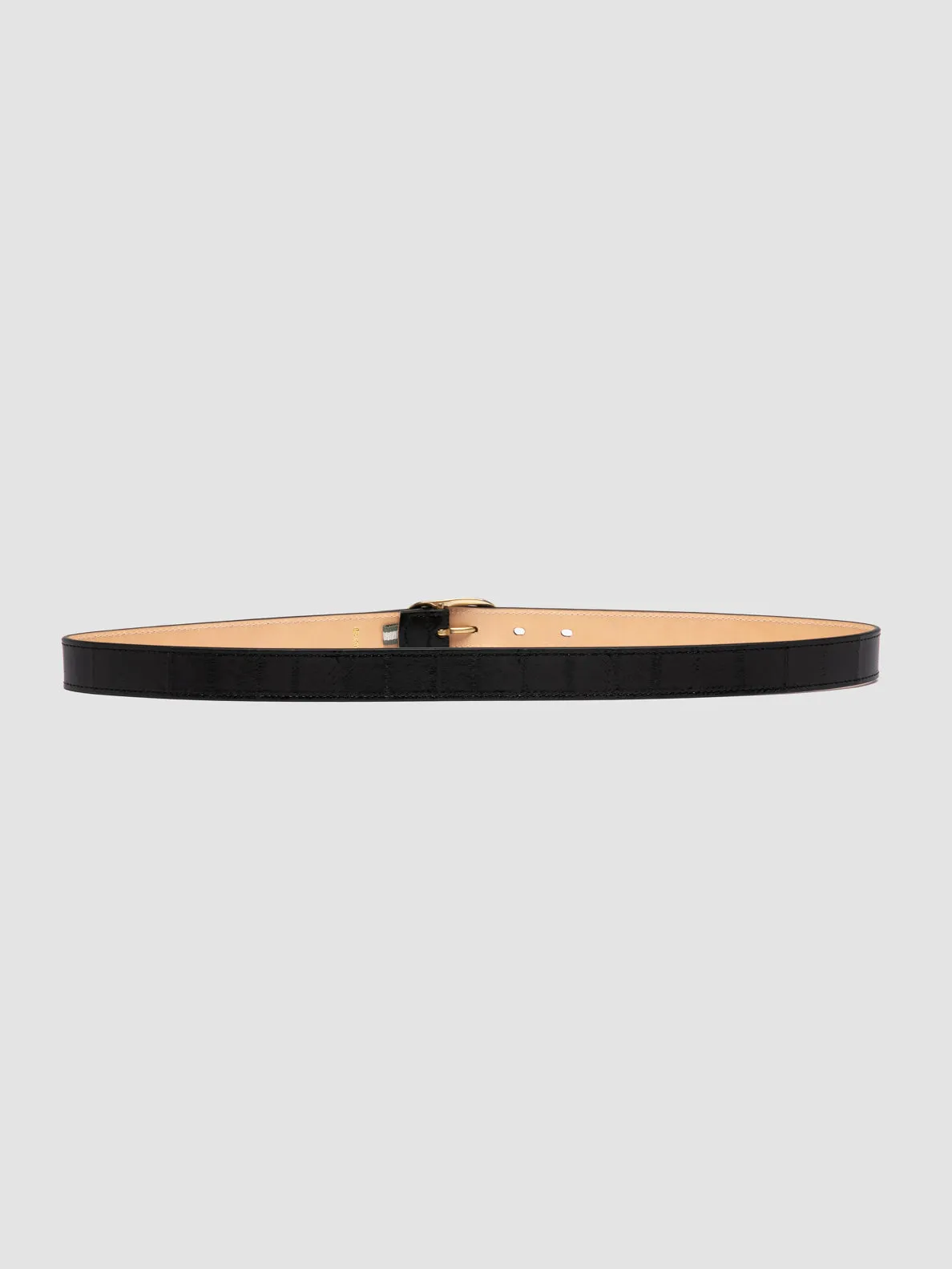 OC STRIP 099 - Black Leather Belt,Women