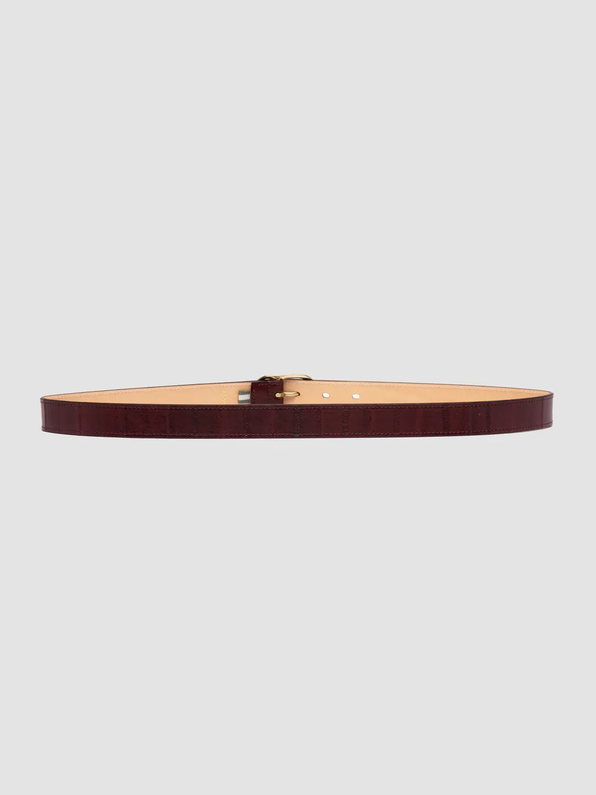 OC STRIP 099 - Burgundy Leather Belt,Women