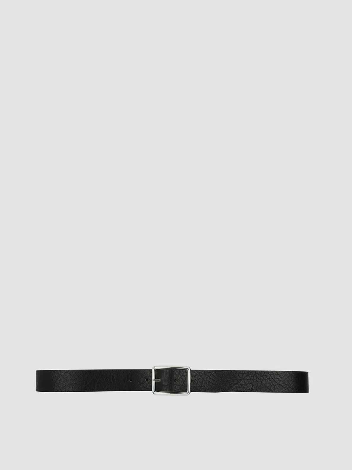 OC STRIP 10 - Black Leather Belt,Men