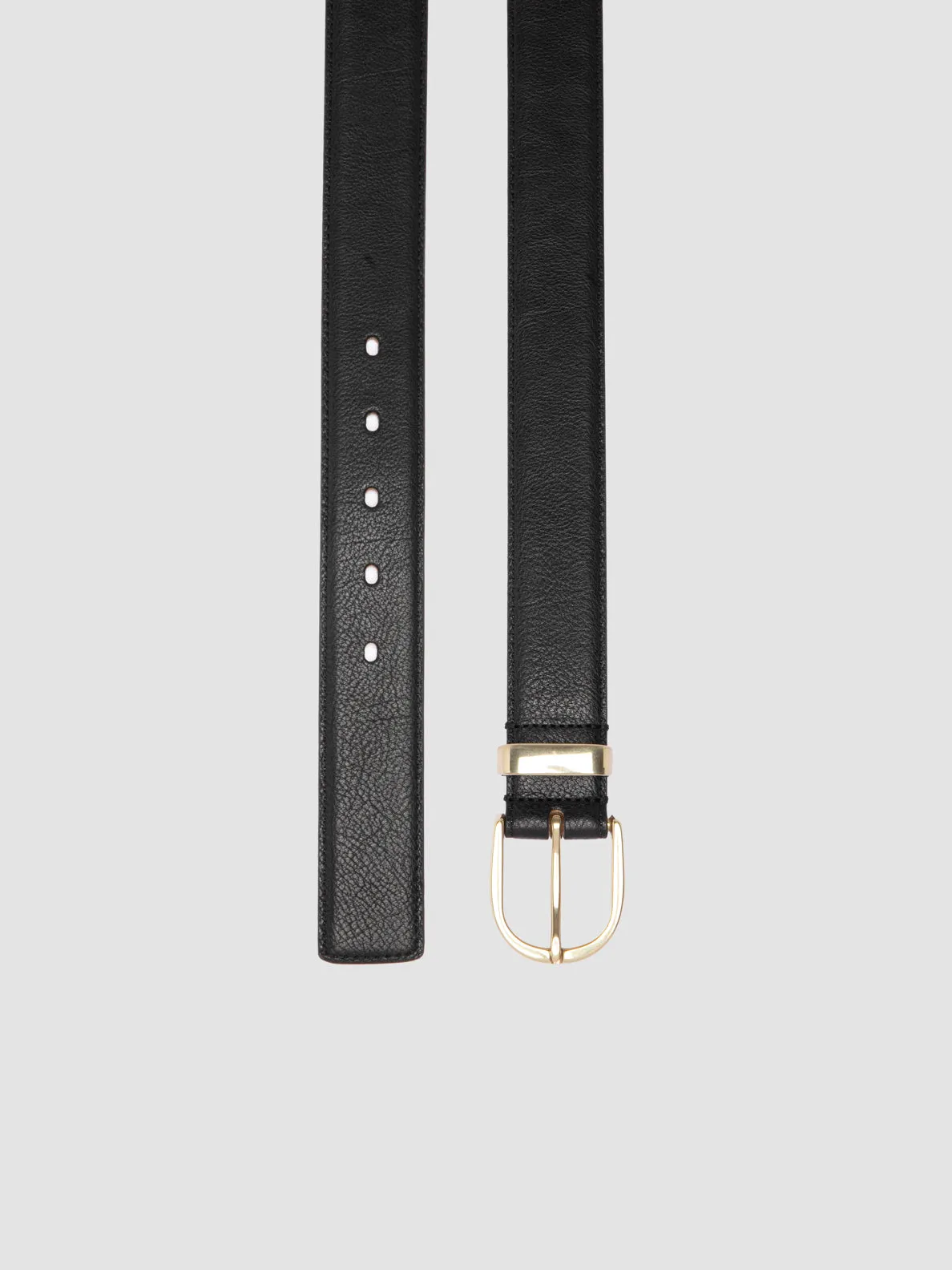 OC STRIP 100 - Black Leather Belt,Women