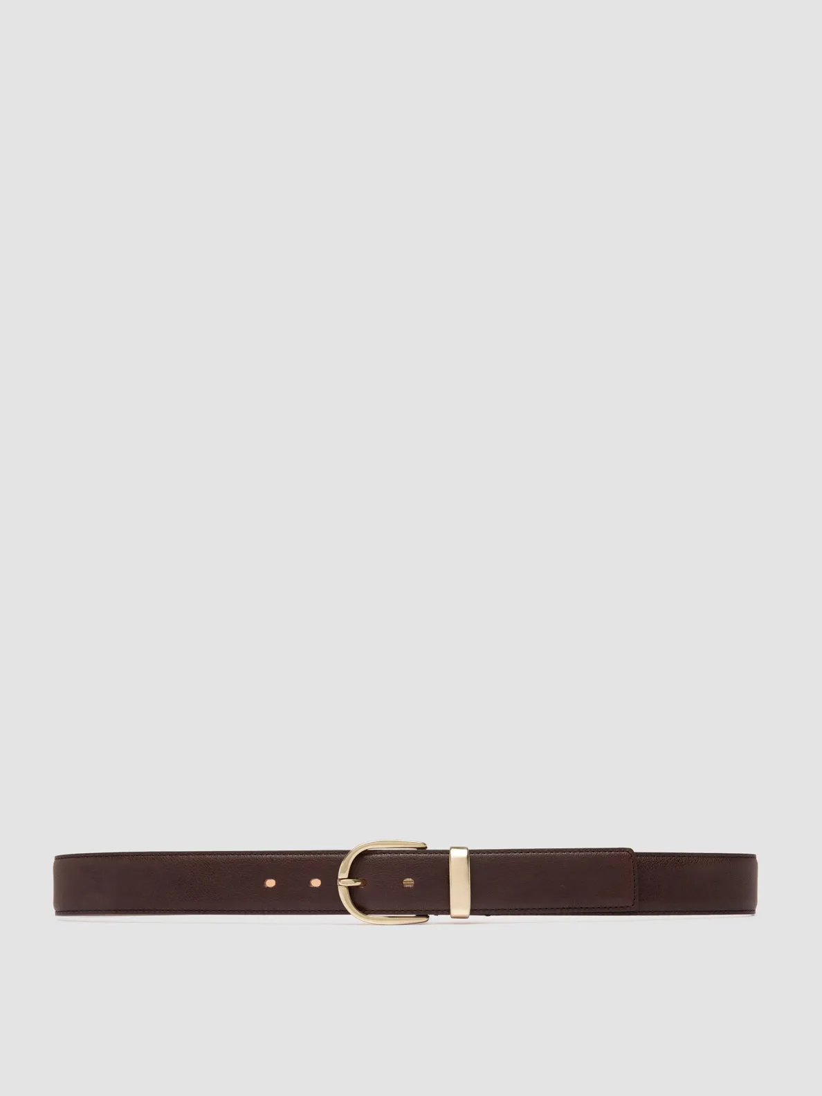 OC STRIP 100 - Brown Leather Belt,Women