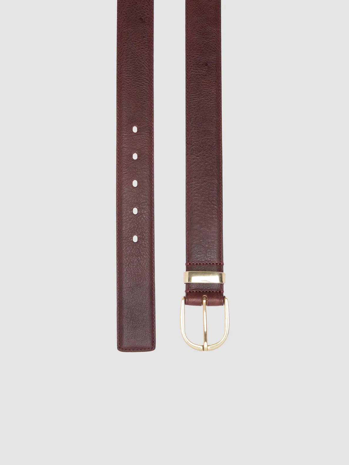OC STRIP 100 - Burgundy Leather Belt,Women