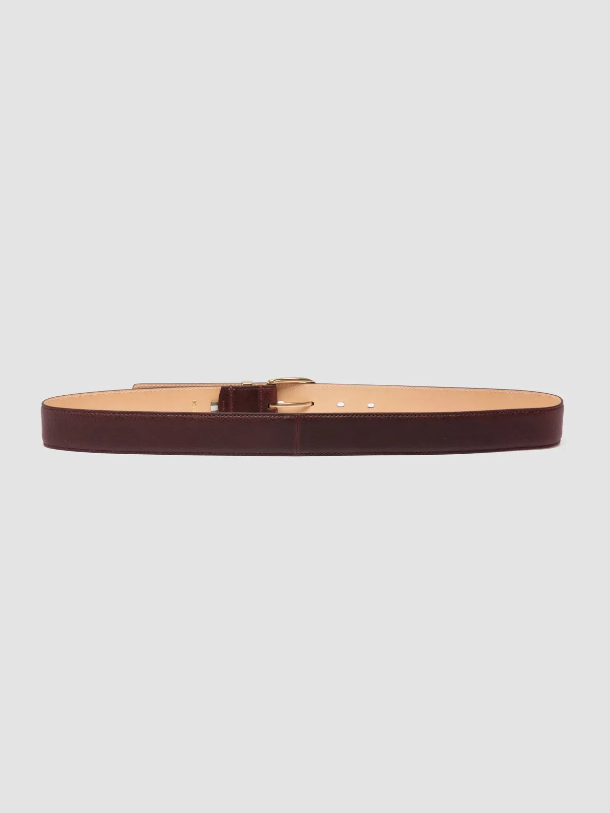 OC STRIP 100 - Burgundy Leather Belt,Women