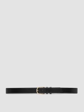 OC STRIP 105 - Black Leather Belt,Men