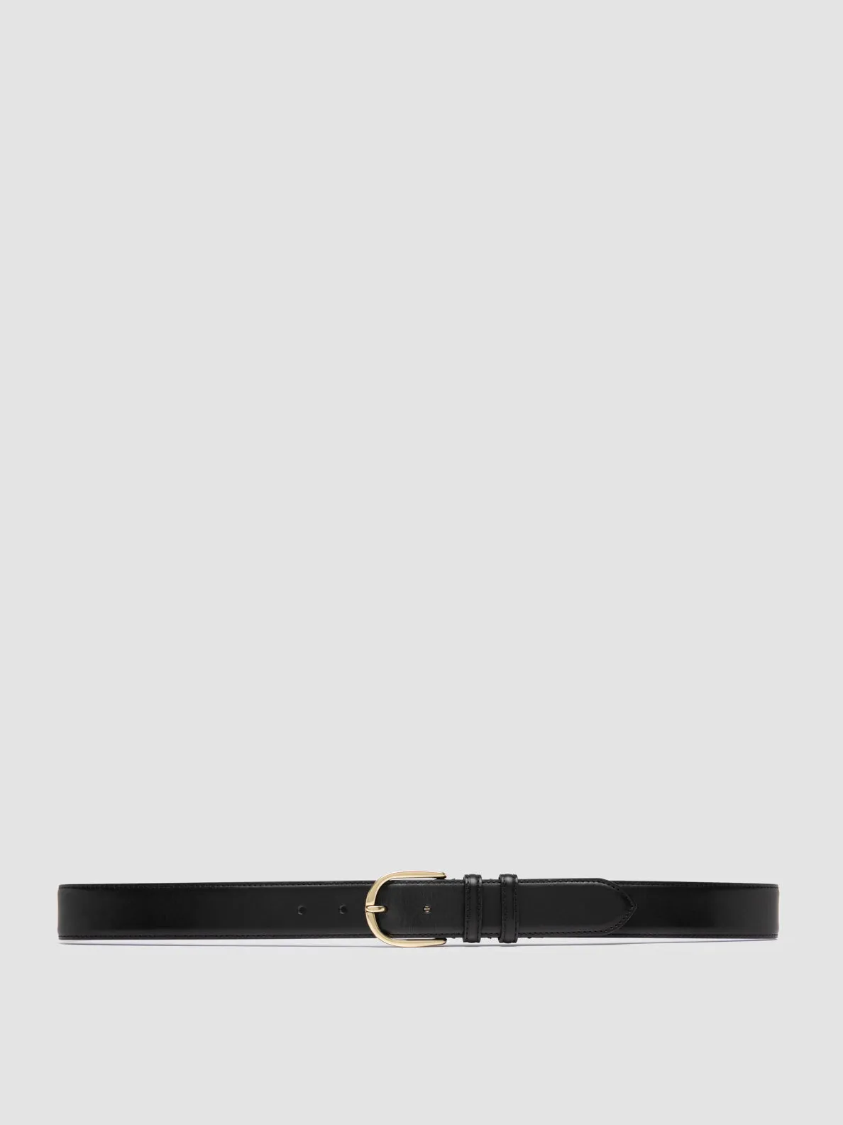 OC STRIP 105 - Black Leather Belt,Men