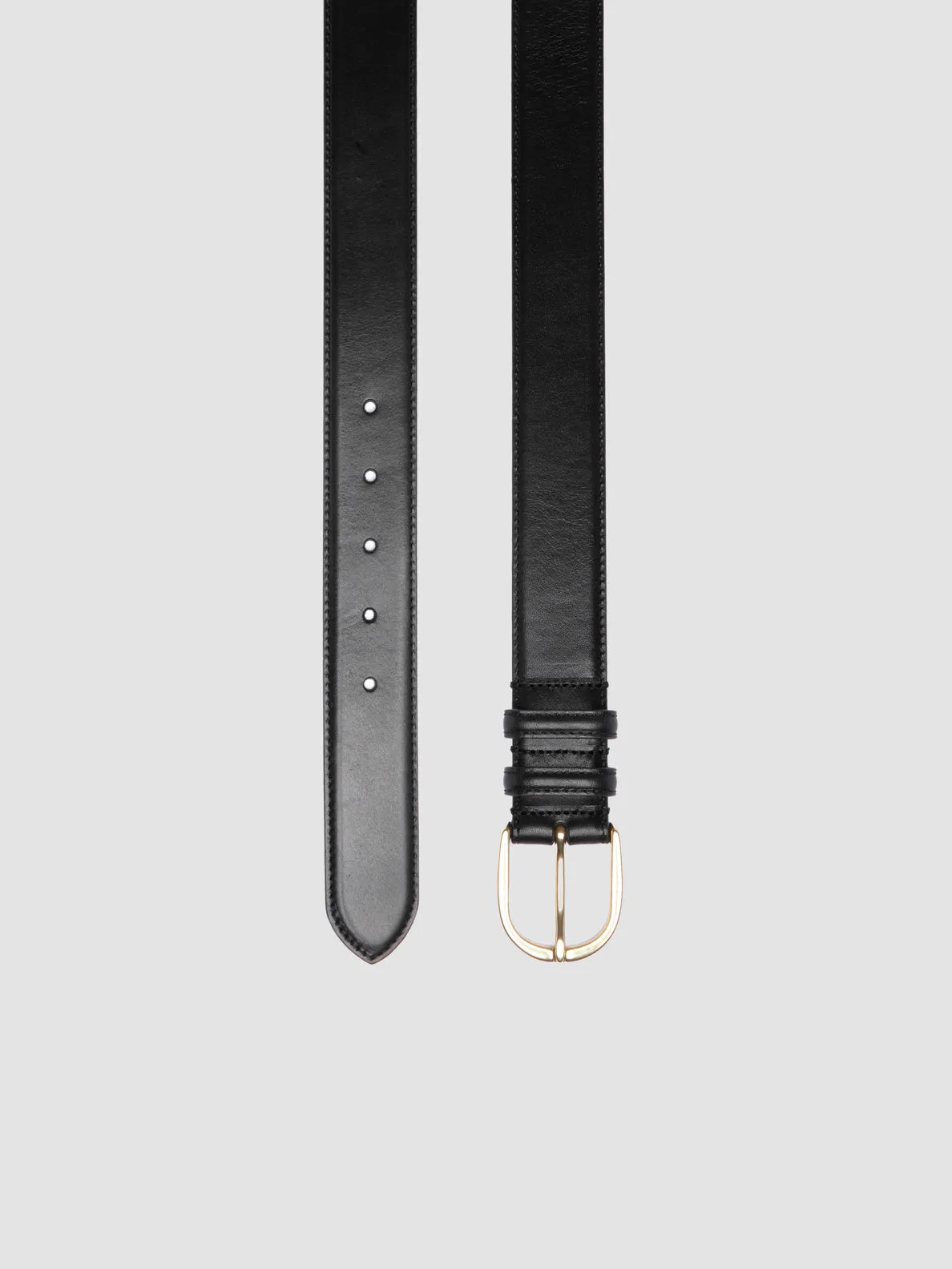 OC STRIP 105 - Black Leather Belt,Men