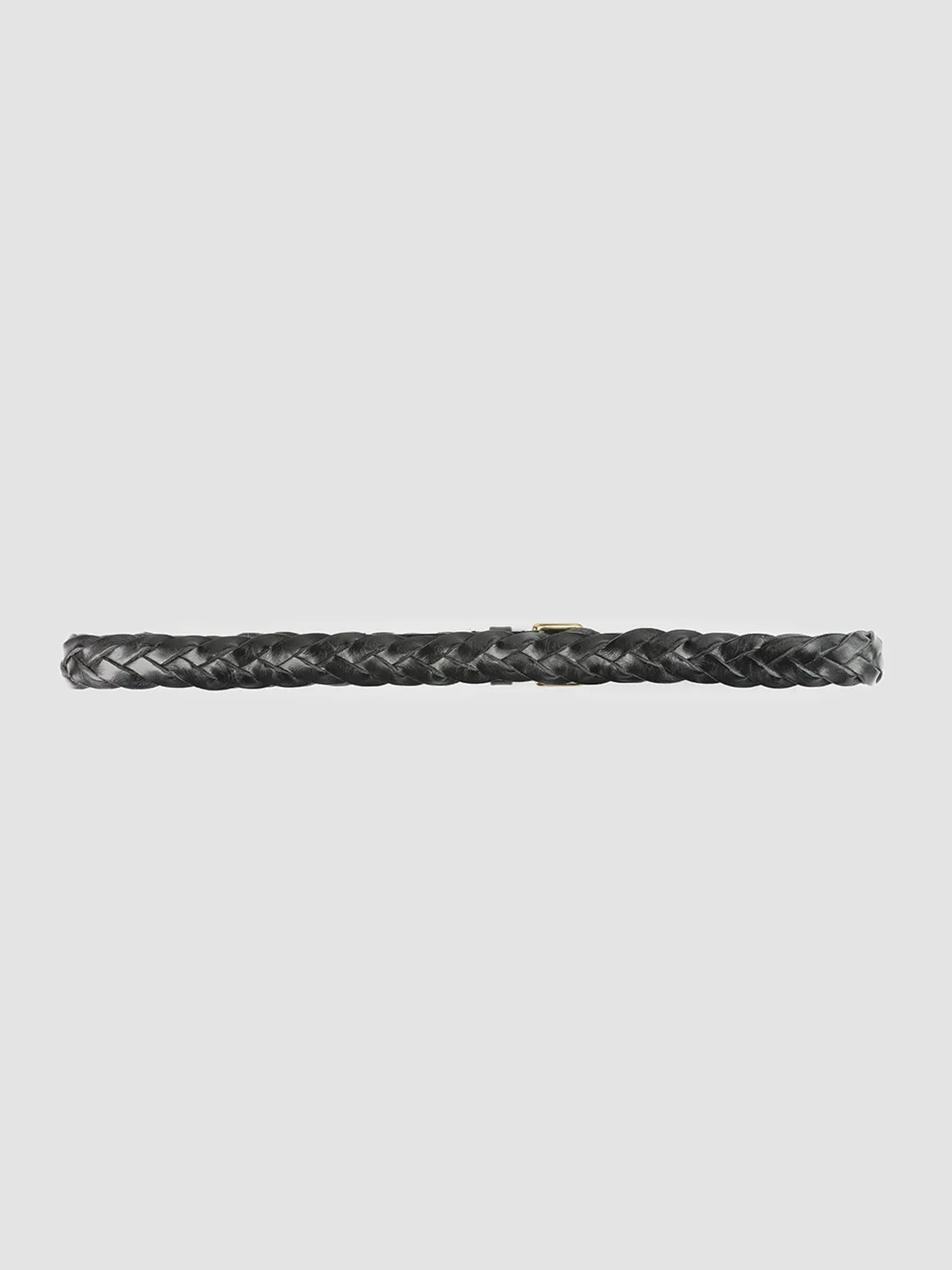 OC STRIP 20 - Black Woven Leather Belt,Women