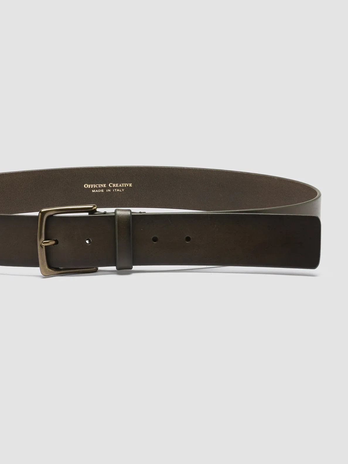 OC STRIP 22 - Green Leather belt,Men