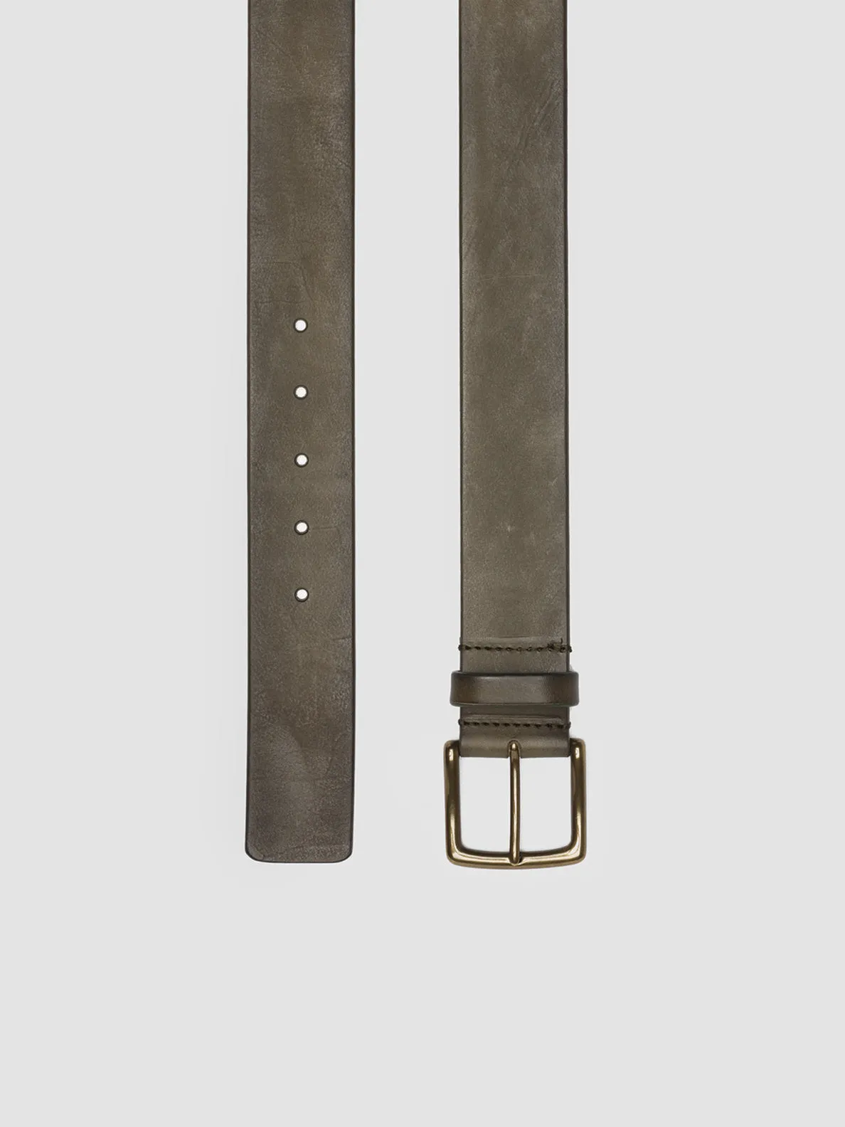 OC STRIP 22 - Green Leather belt,Men