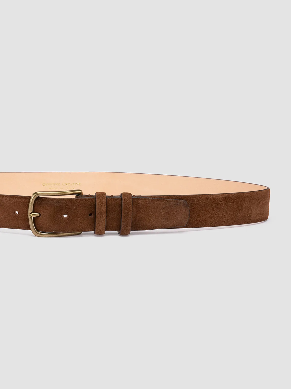 OC STRIP 33 - Brown Suede belt,Men