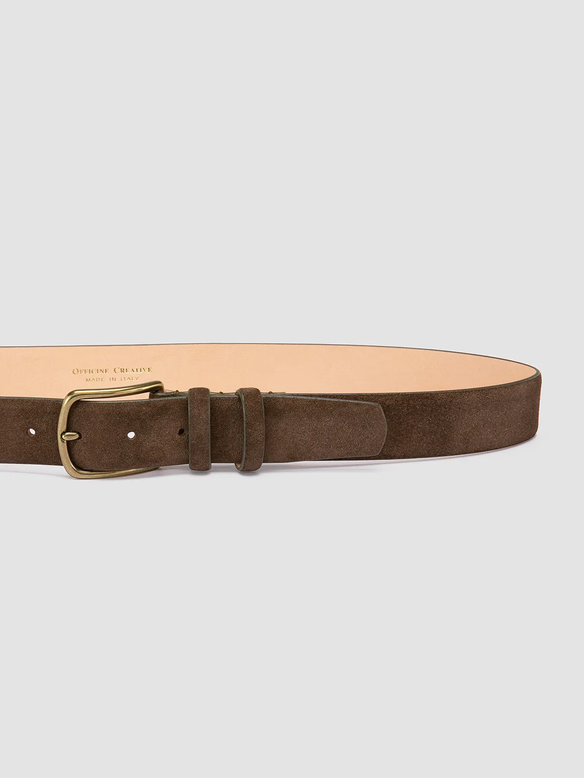 OC STRIP 33 - Taupe Suede belt,Men