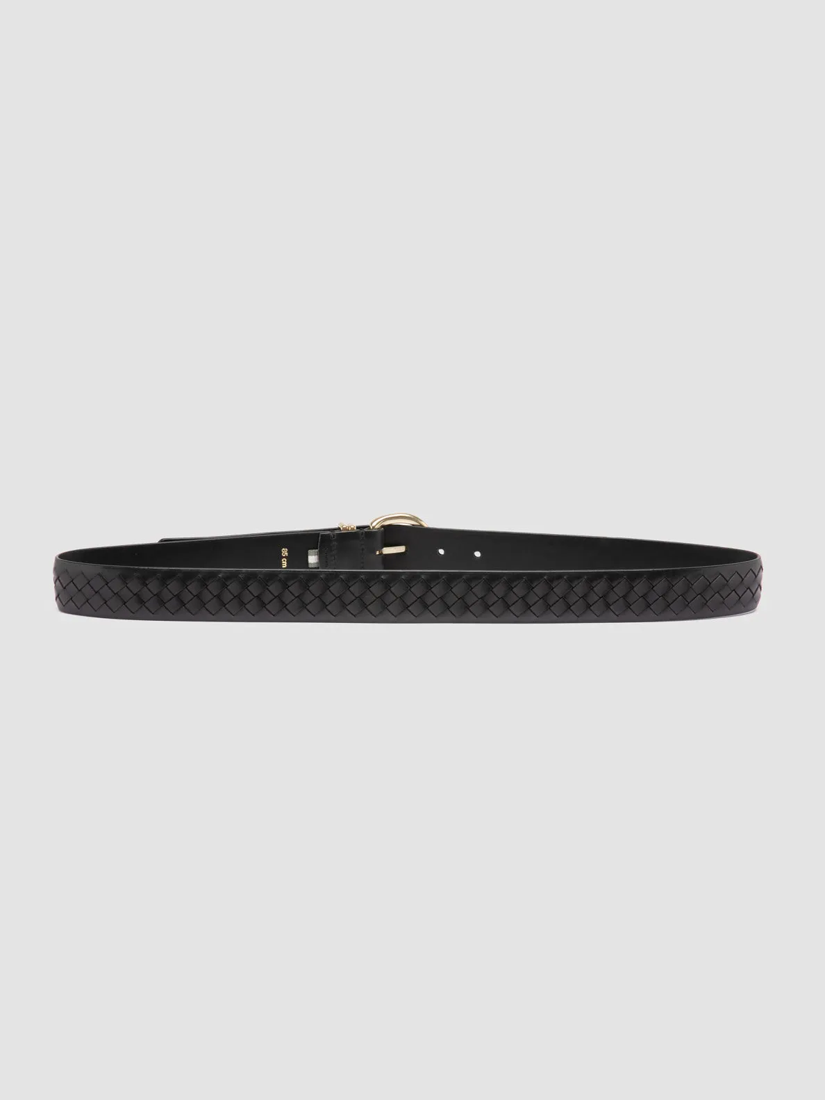 OC STRIP 46 - Black Leather Belt,Women
